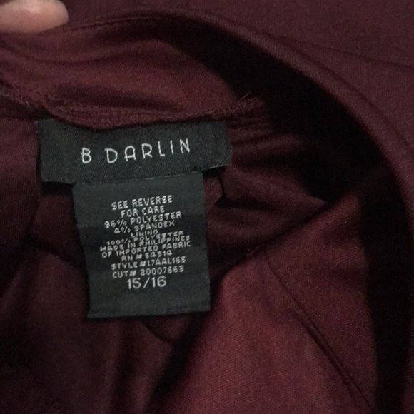 NWOT Maroon Halter Dress with Floral Embroidery - Picture 8 of 8